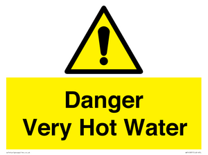 Danger Very Hot Water 